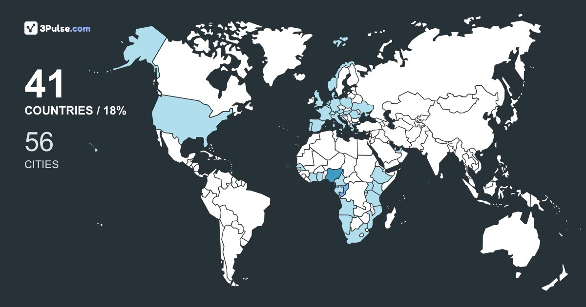 Ola Davies's Travel Map Image