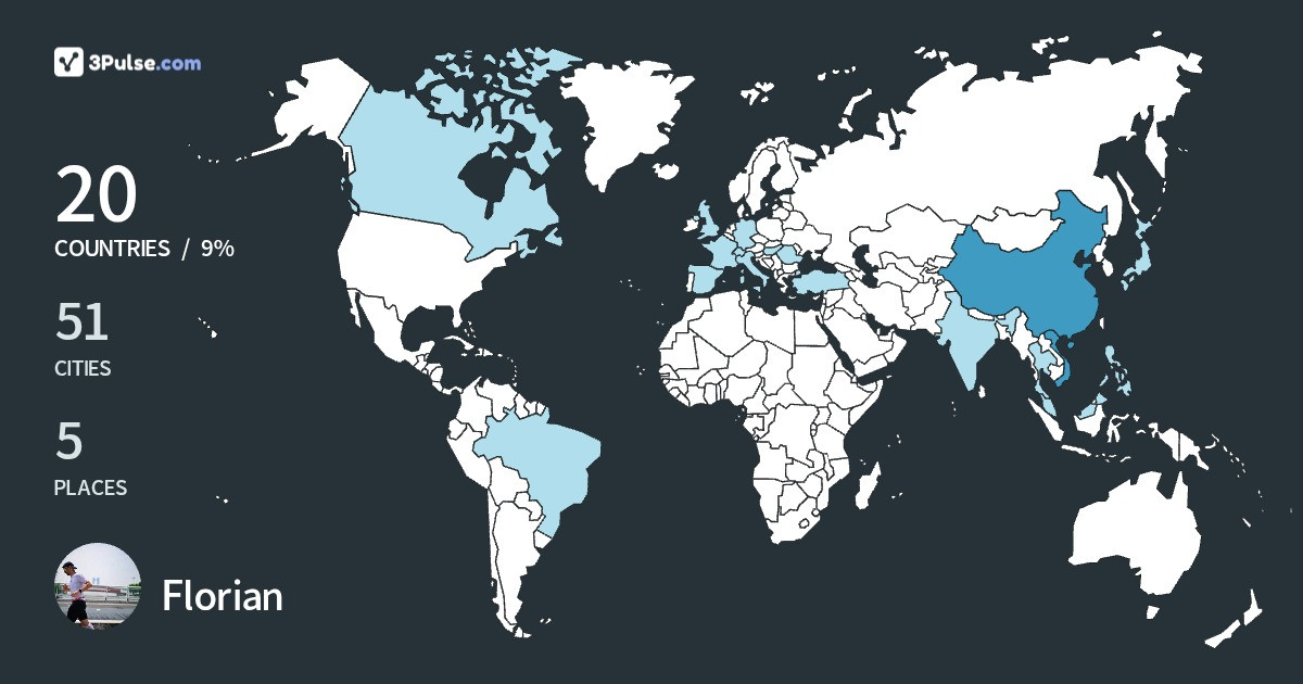 Изображение Карты путешествий Florian Grenier