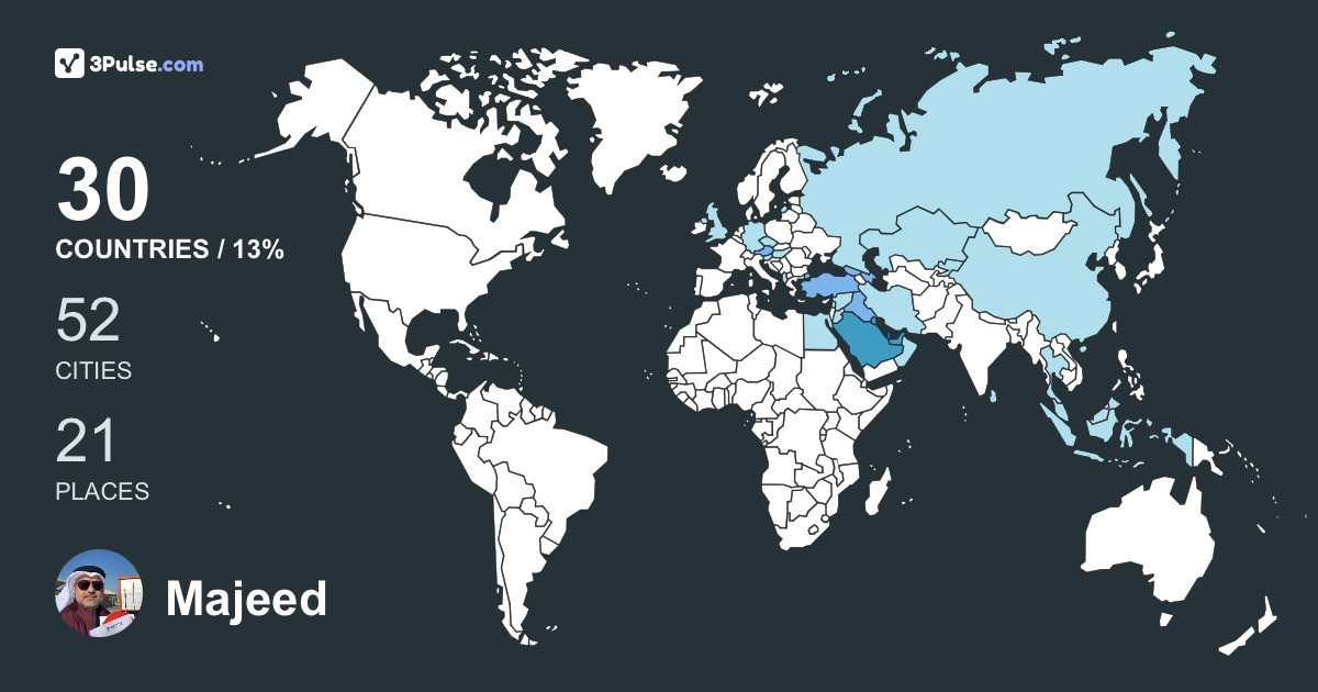 Majeed Alnayem's Travel Map Image