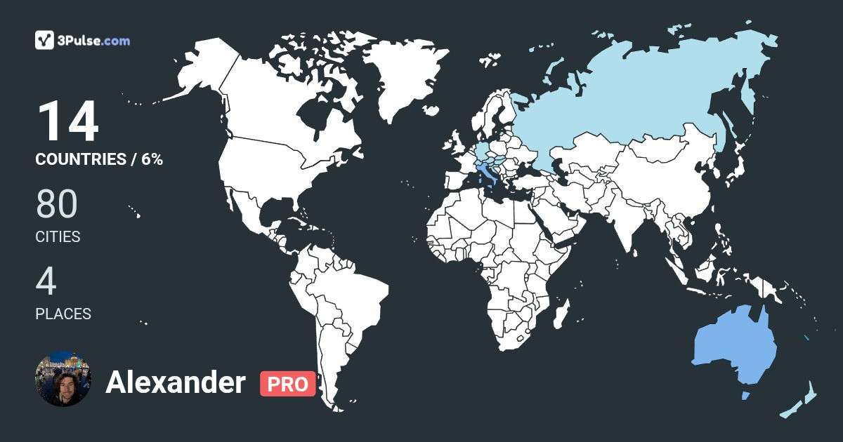 Изображение Карты путешествий Alexander Irving