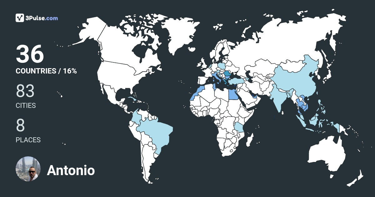 Изображение Карты путешествий Antonio Paraschiv