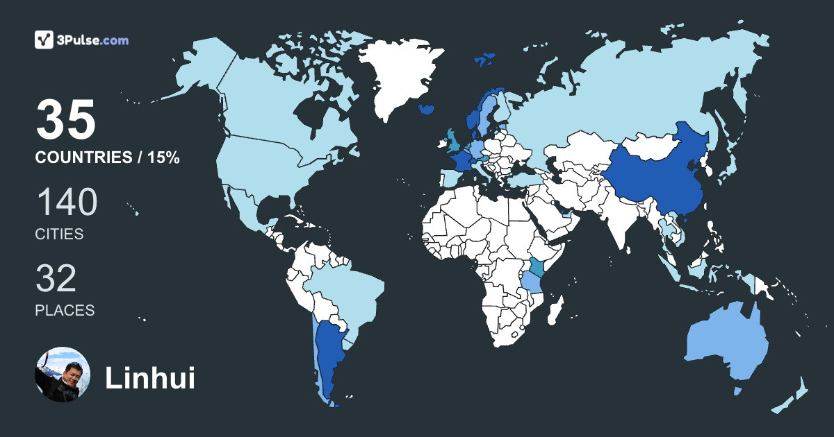 Изображение Карты путешествий Linhui Liao