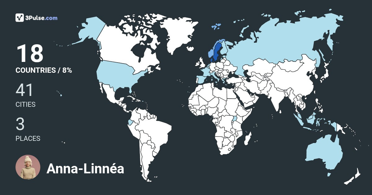 Изображение Карты путешествий Anna-Linnéa Fernström