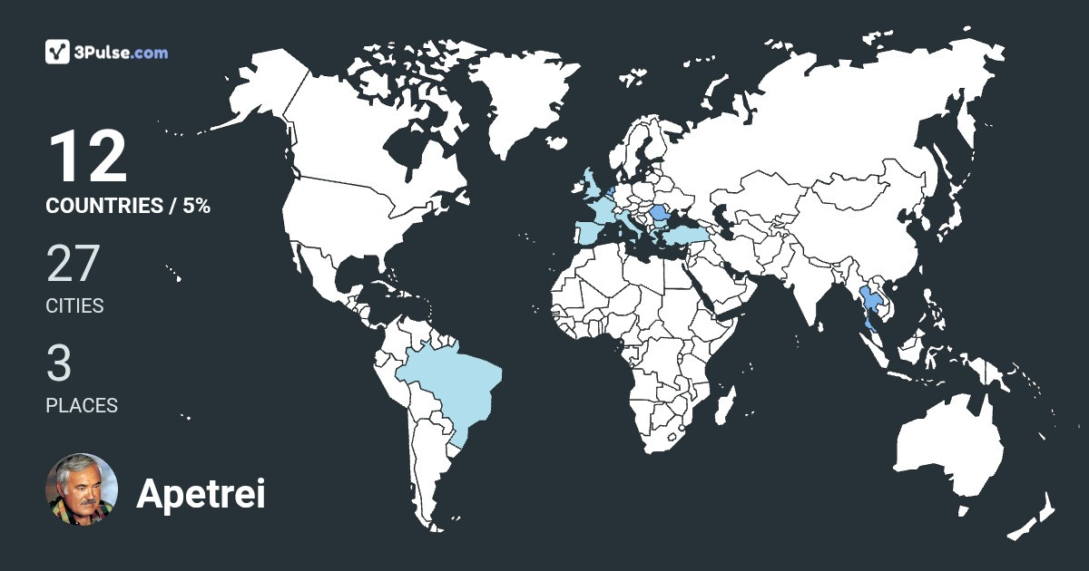 Изображение Карты путешествий Apetrei Mihai
