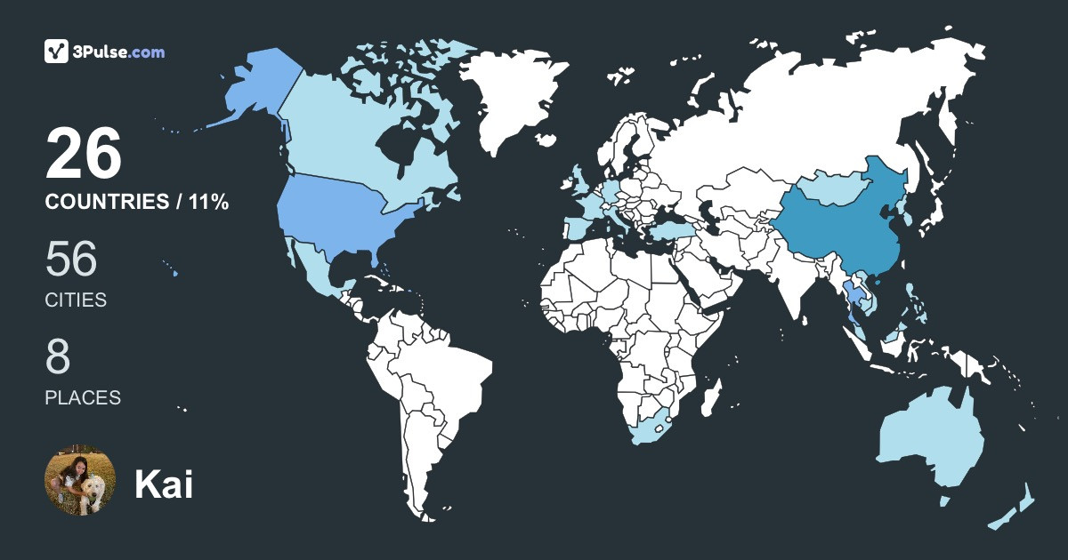 Kai Lambert's Travel Map Image