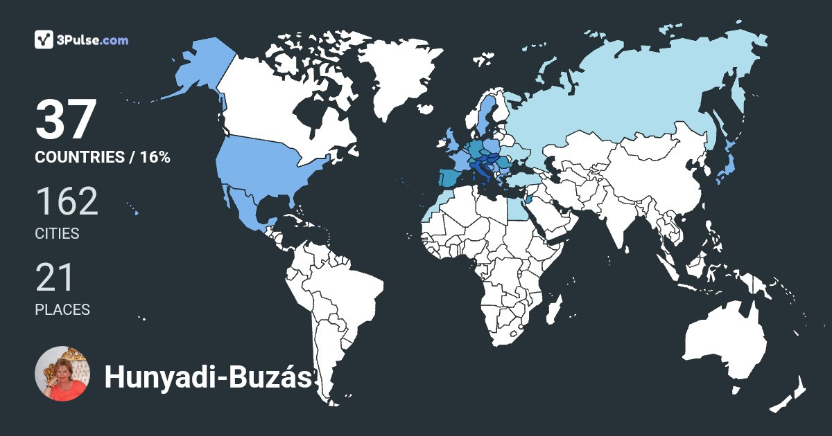 Hunyadi-Buzás Ágnes's Travel Map Image