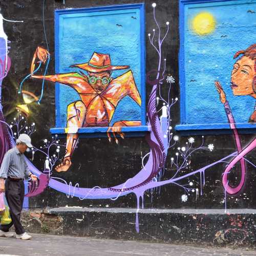 Уличное искусство в японском квартале Сан Паулу.