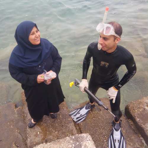 Underwater Hunter and his wife (Bushehr, Iran)