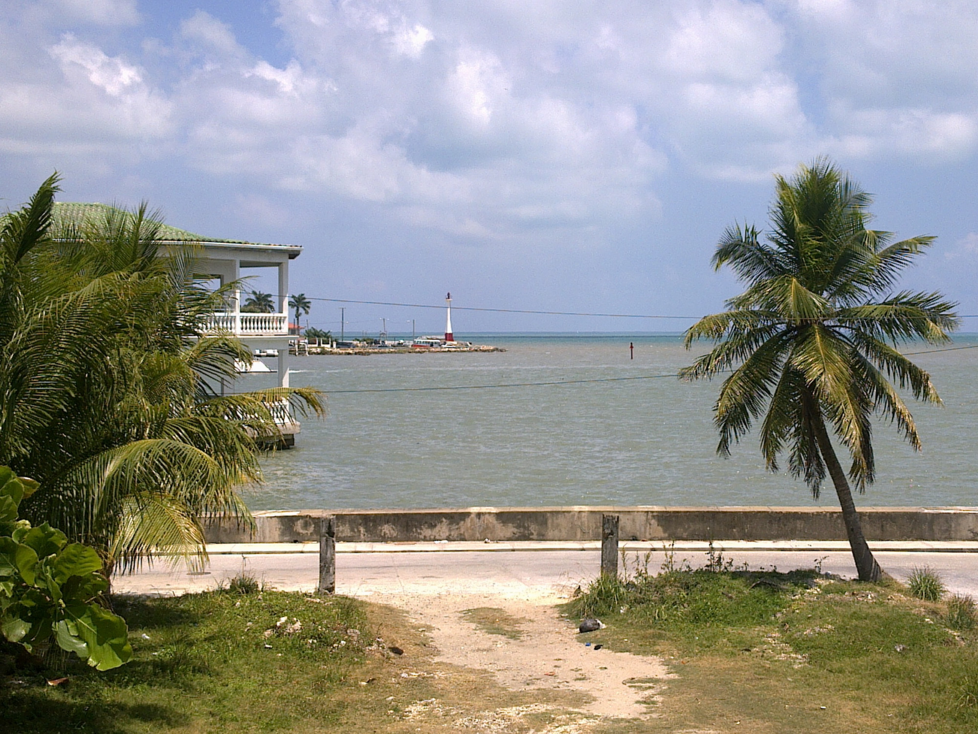view from the window «Seaside Guest House» (Belize City)