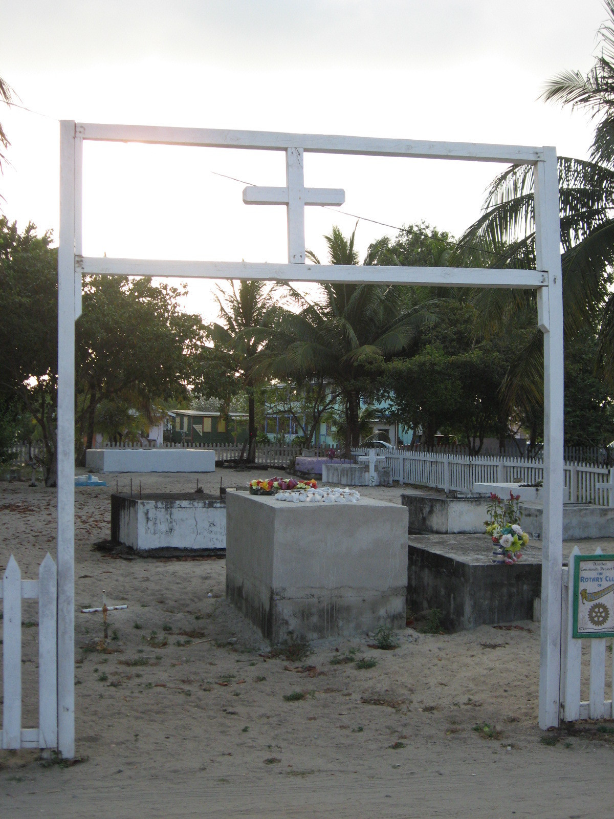 Cementery in Placencia, Belize