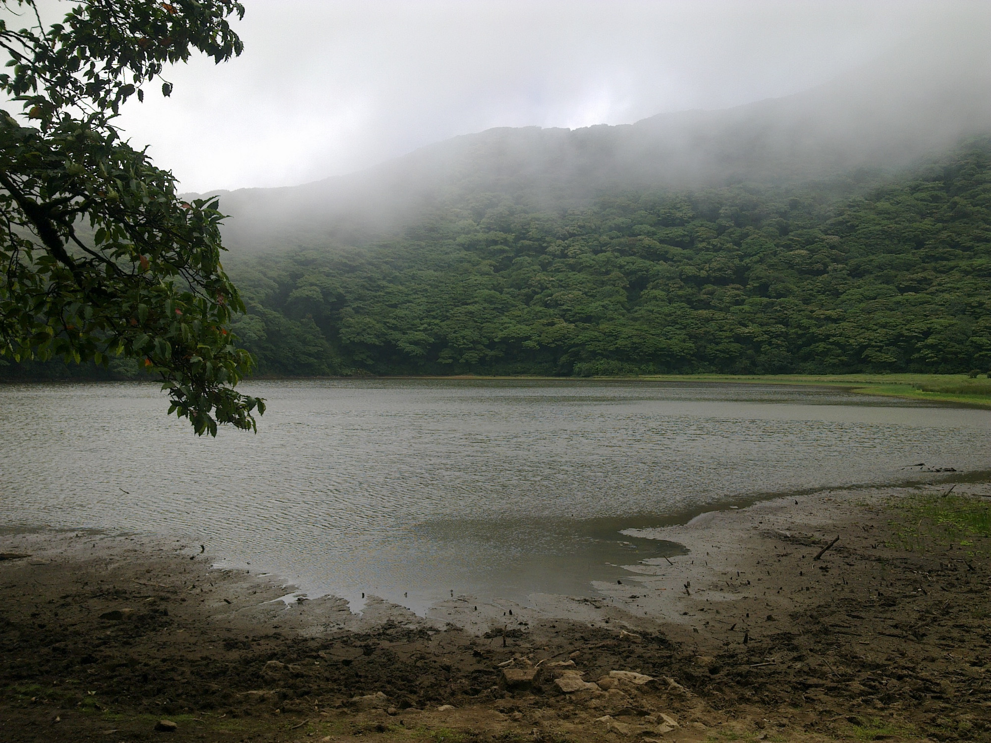 Lake in the crater of the volcano Madera (Ometepe, Nicaragua)