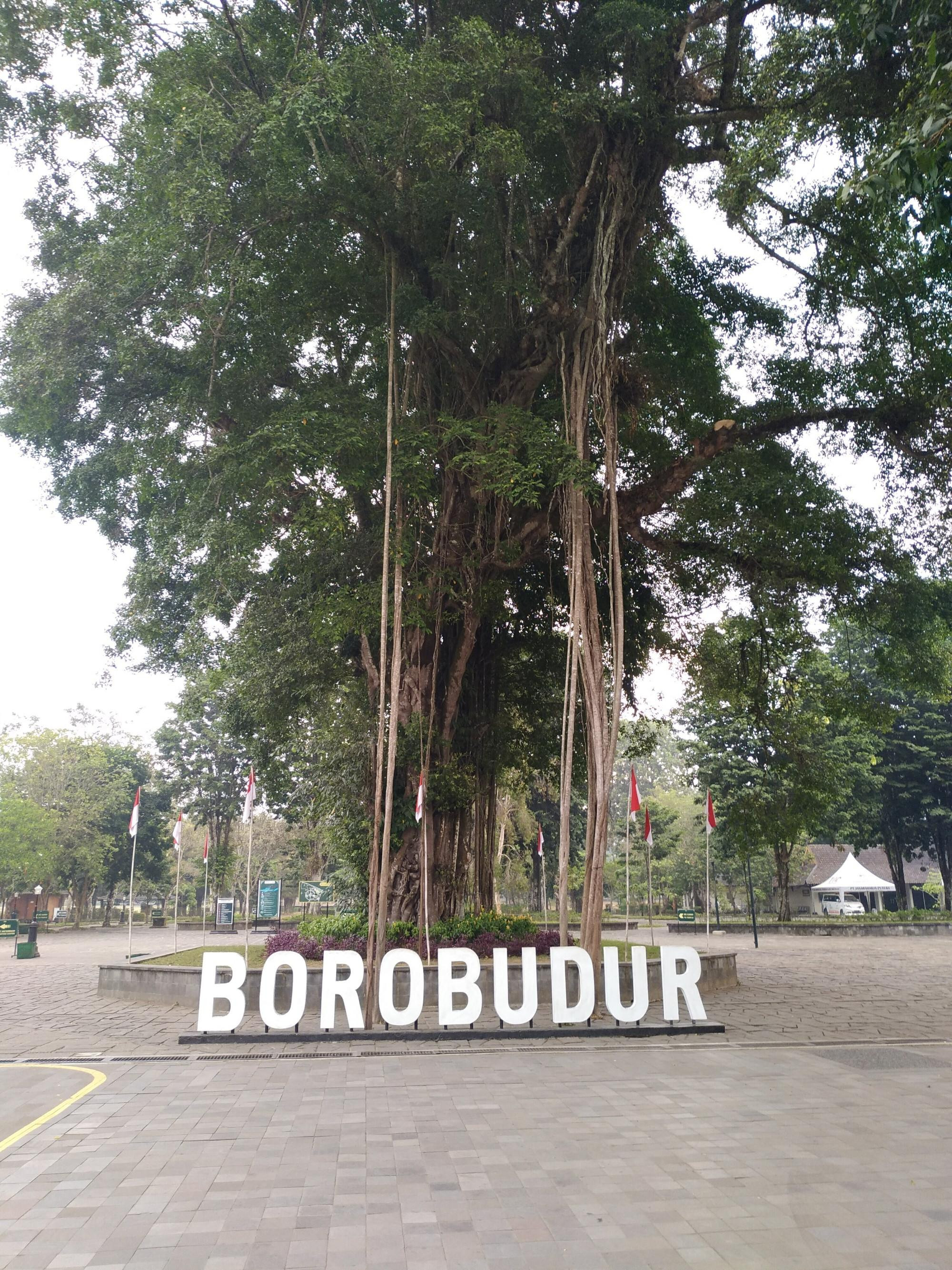 on the way to Borobudur
