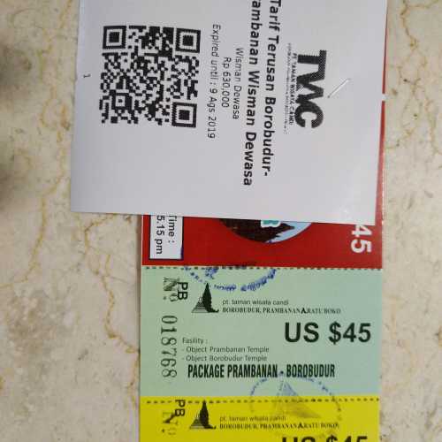 Tickets to Borobudur