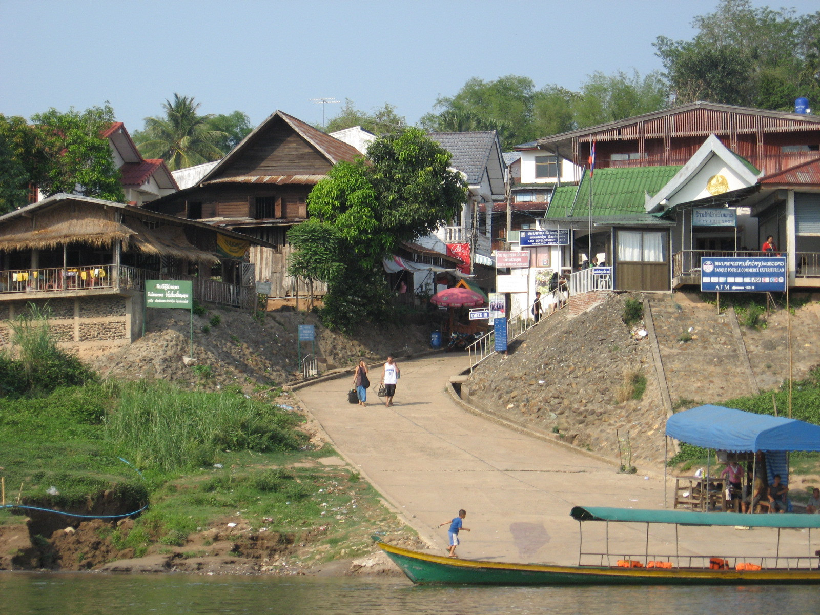 Laos-Thailand border at Houayxai (Mekong River)