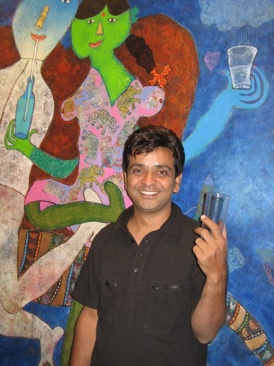 artist Shahid Parvez (Udaipur, India)