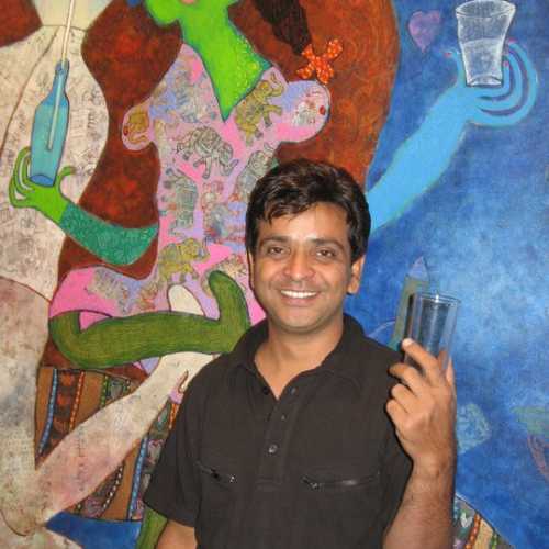 artist Shahid Parvez (Udaipur, India)