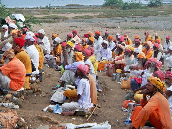 indian sadhu (Dwarka, Gujarat, India)