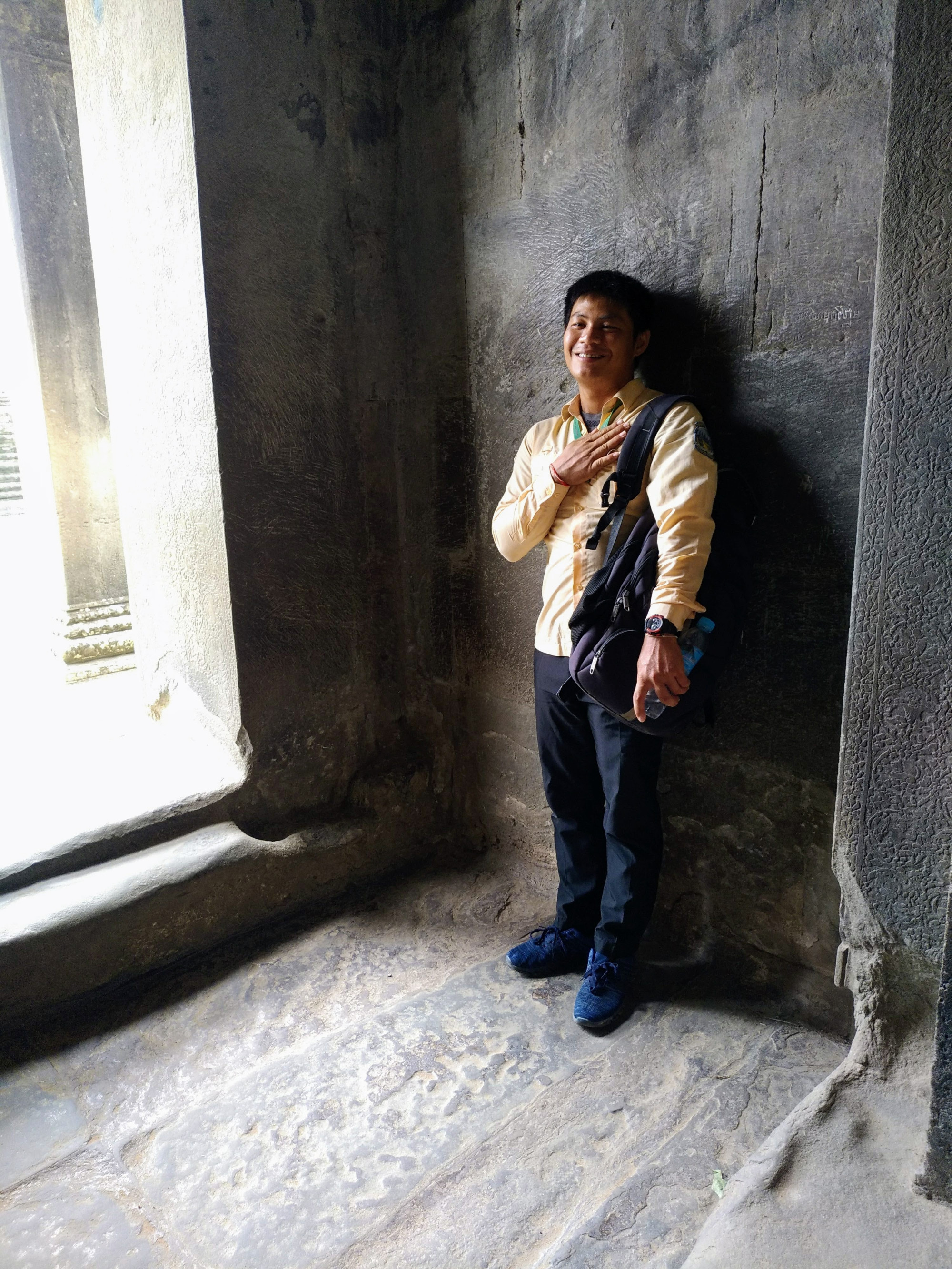Makara — guide in Angkor Wat Temple (Kingdom of Cambodia)