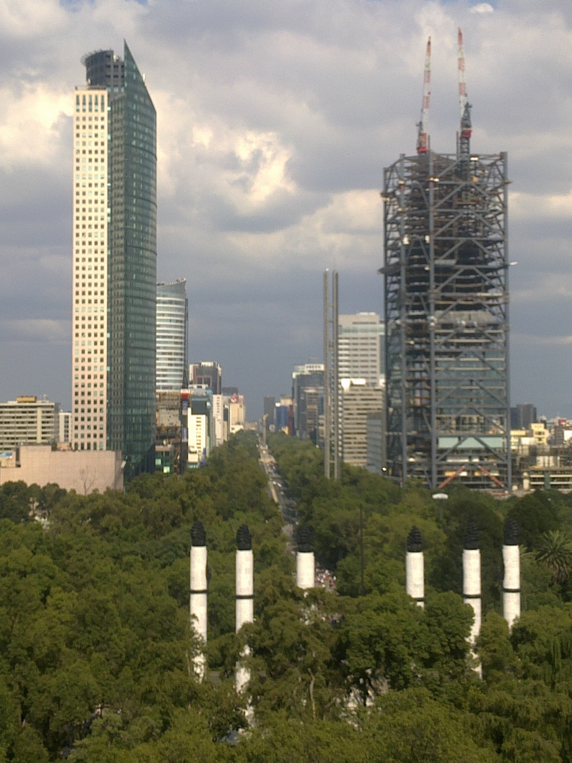 View from Mexico City from the Museo Nacional de Historia, Castillo de Chapultepec / Mexico City (Distrito Federal)