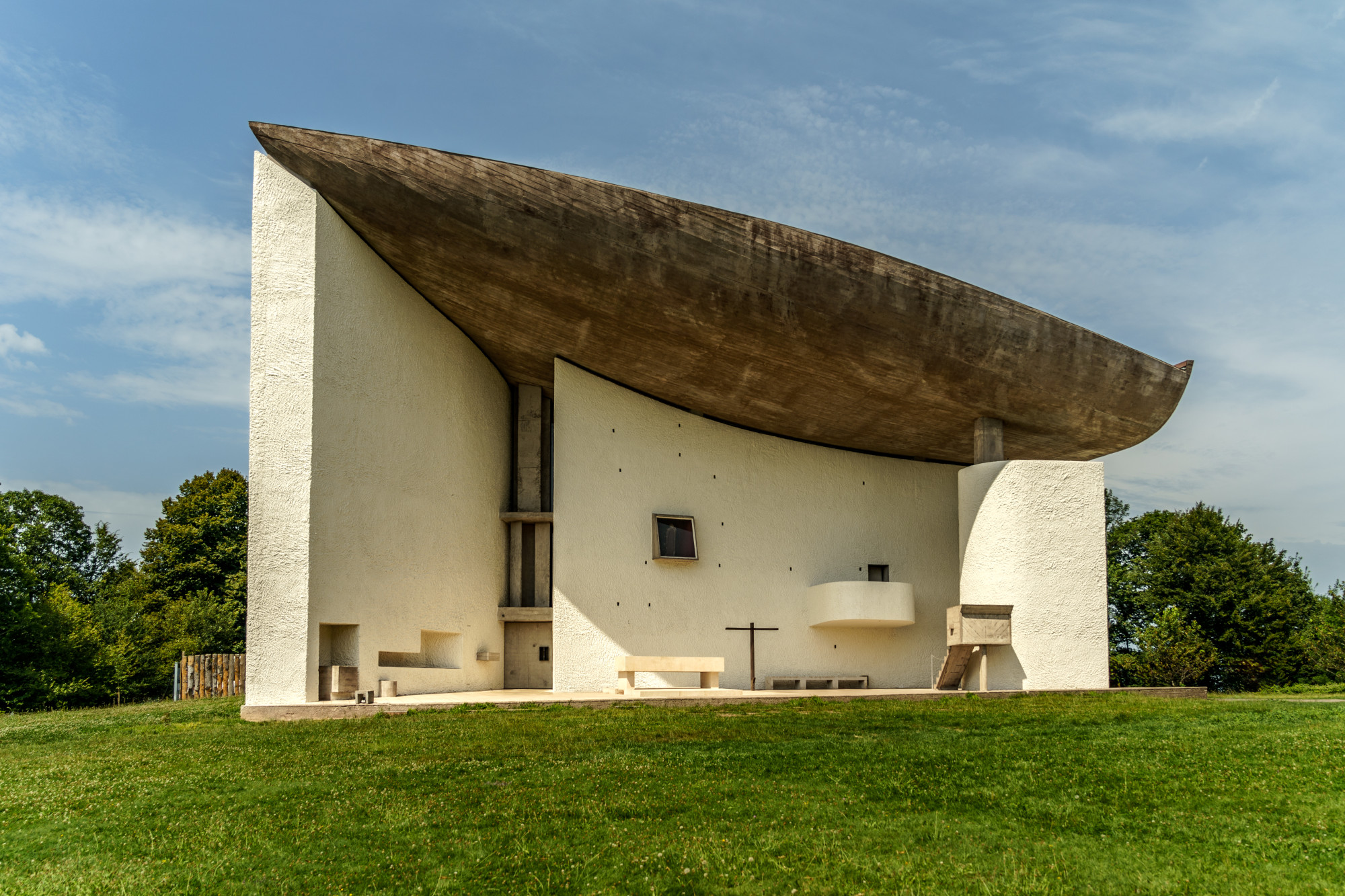 The chapel Notre-Dame du Haut (Ronchamp), France