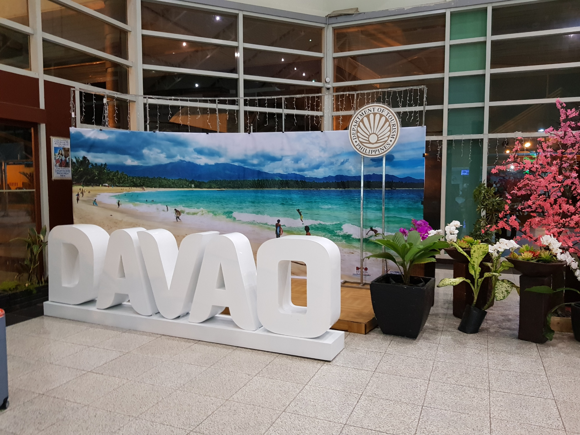 Davao — welcome at the airport