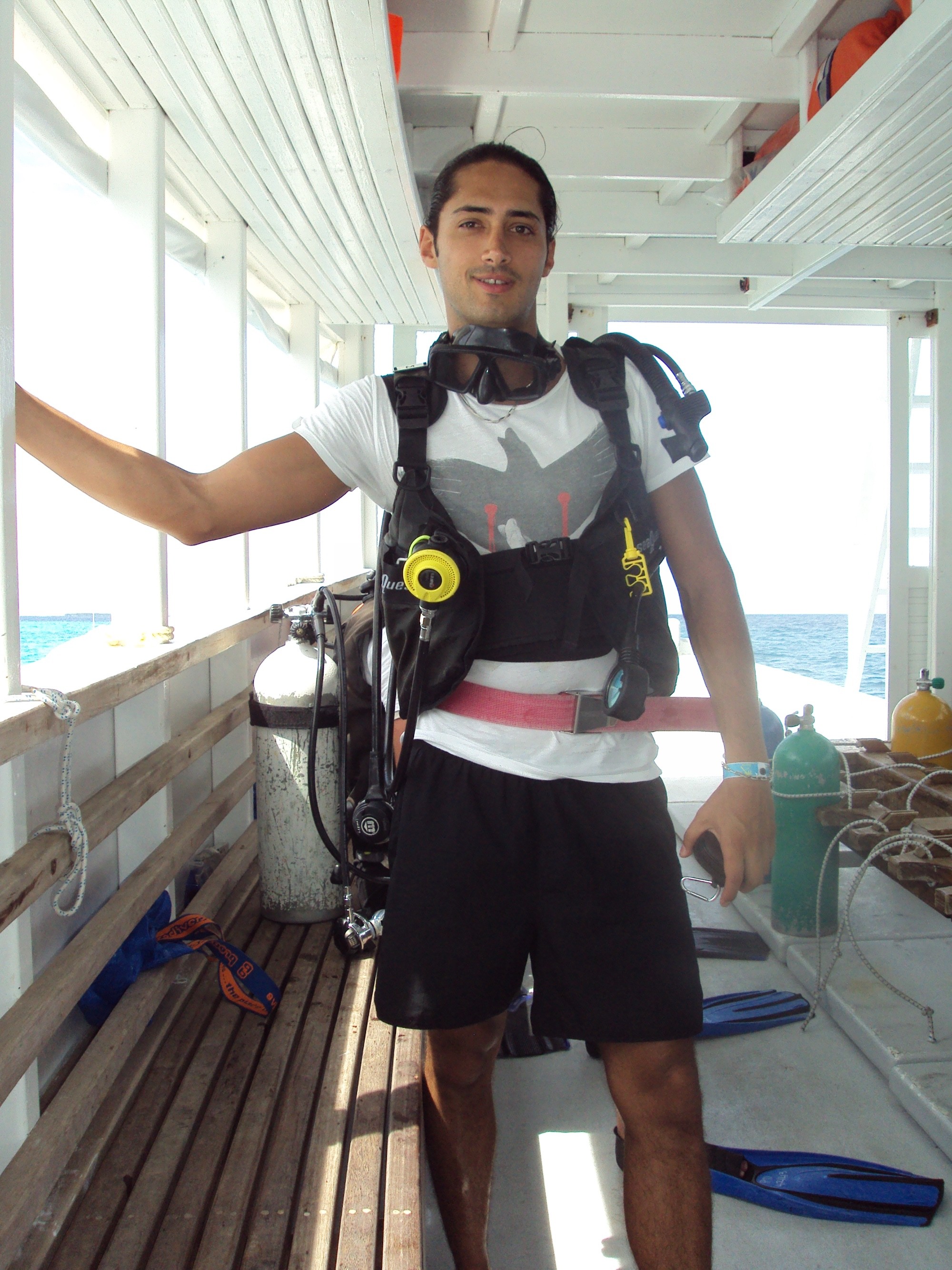 My first scuba diving experience. 