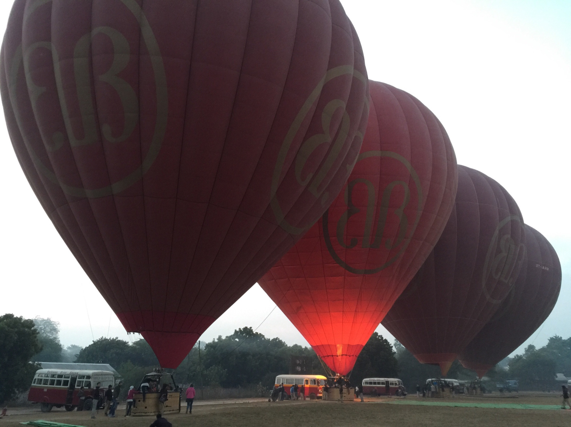 Starting the balloons 