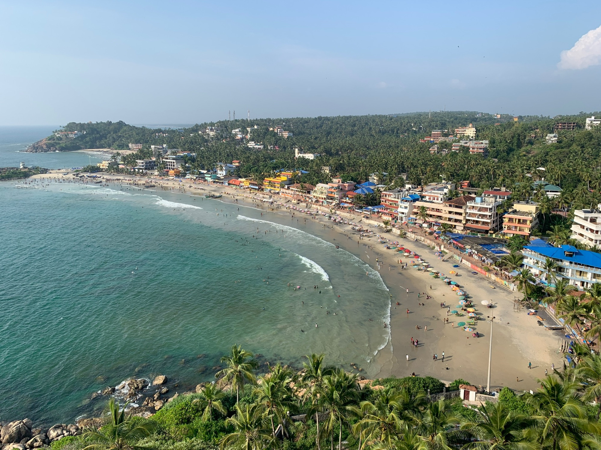 View of Kovalam from lighthouse 