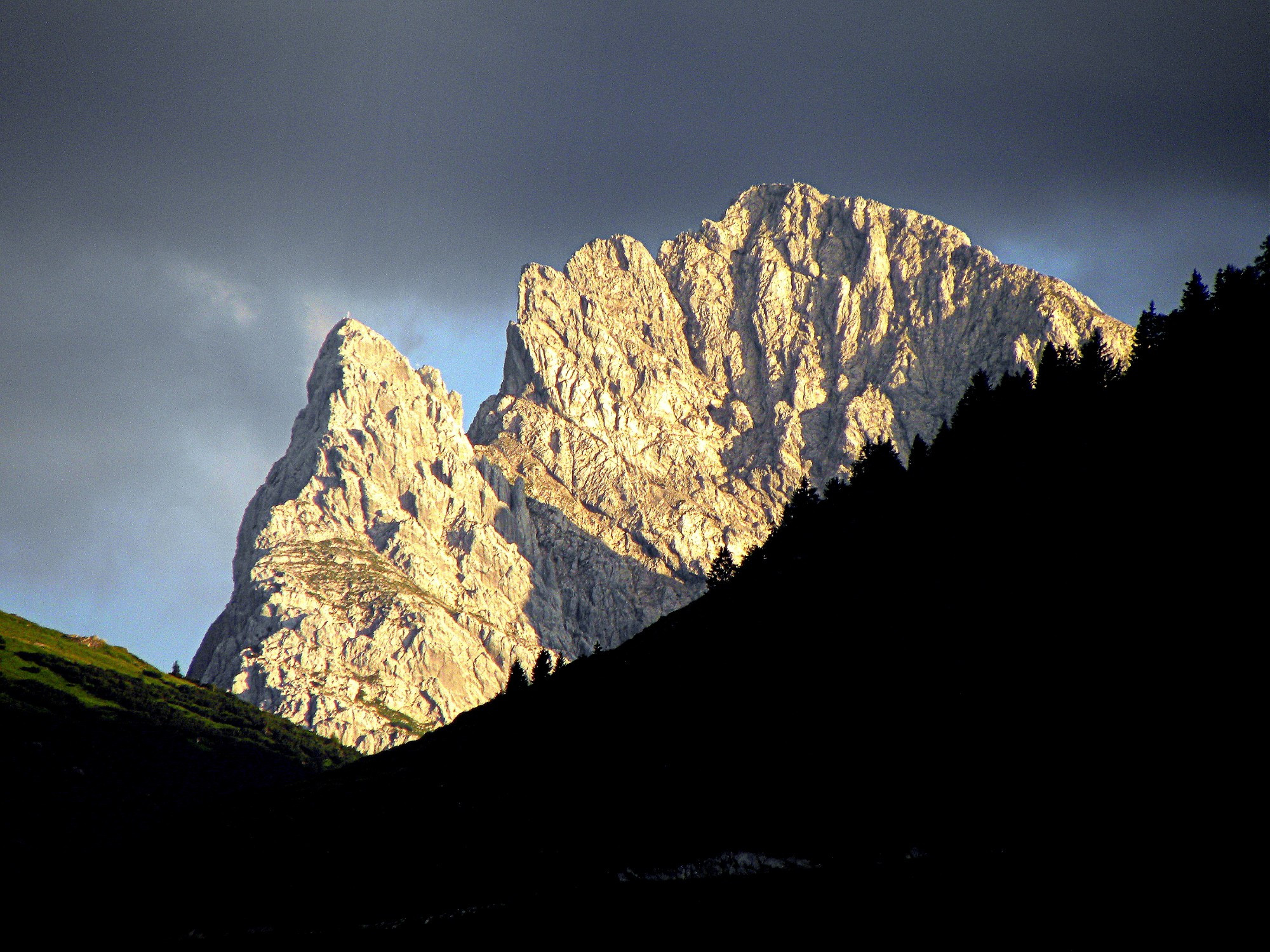Kaisergebirge — Blick vom Walchsee in Tirol