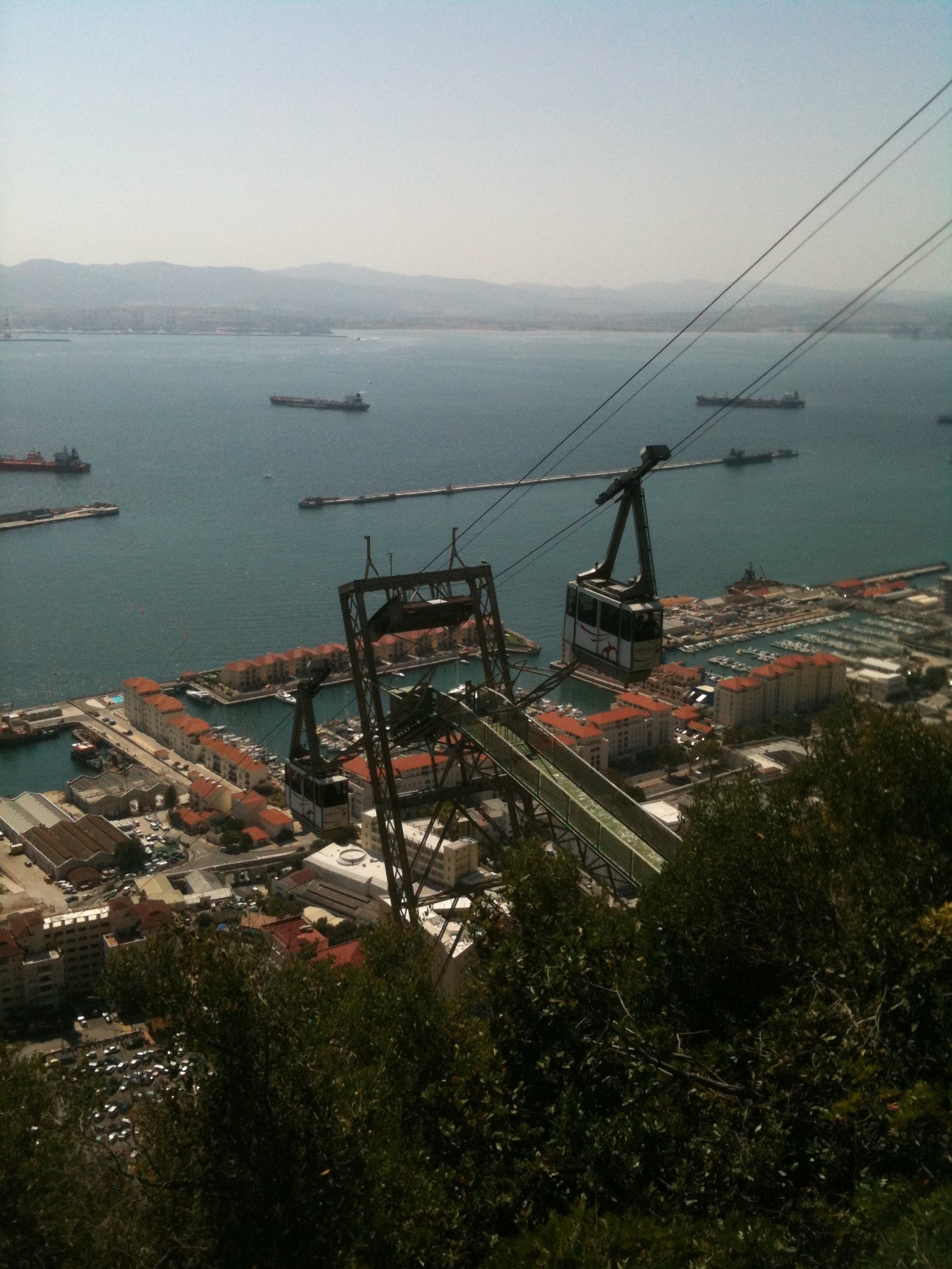 View from near the top of Gibraltar 