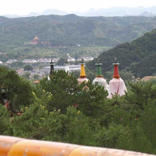 Stupas as seen from Potalaka Temple