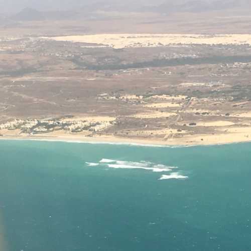 Approaching Boa Vista airport with our hotel in view