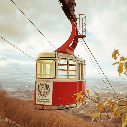 Upper cable car station, Russia