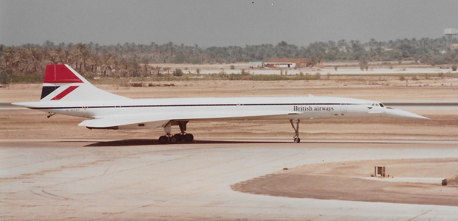 Concorde in Manama Airport 1980