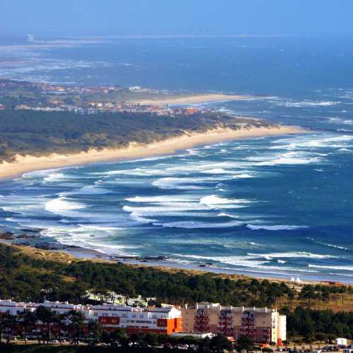 South view from Santa Luzia over the beaches Rodanho and Amorosa