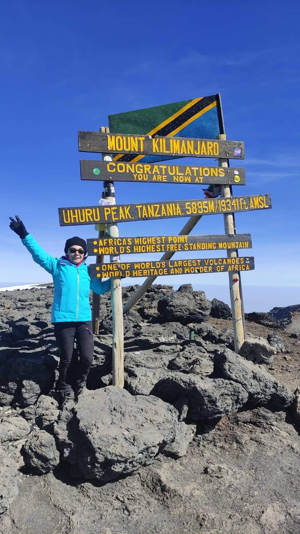 TANZANIA — MT KILIMANJARO — UHURU PEAK 5.895m