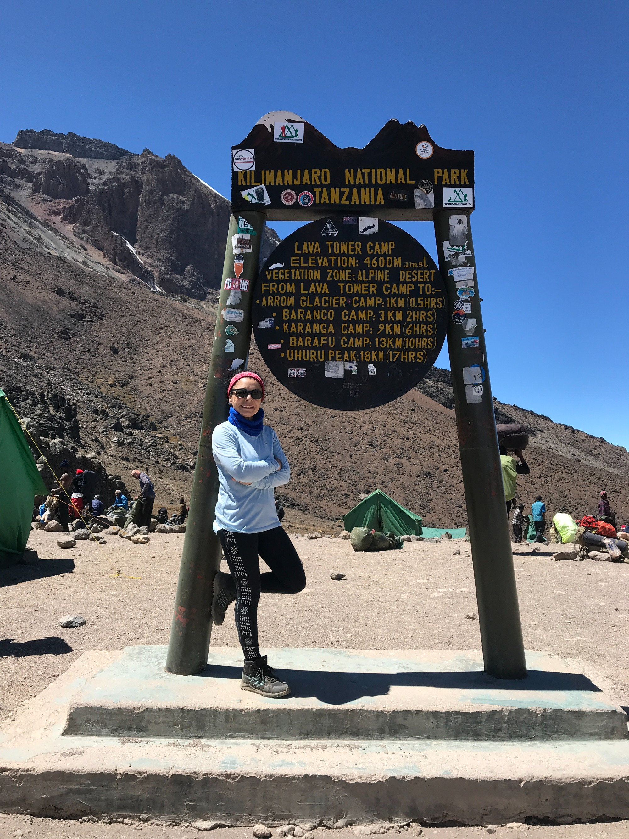 TANZANIA — MT KILIMANJARO — LAVA TOWER CAMP 4.600m