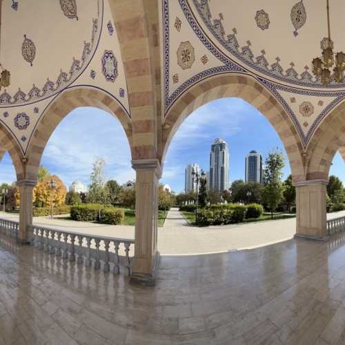 Вид из мечети Сердце Чечни