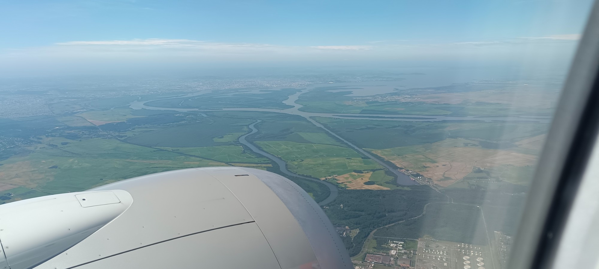 Vista aérea do delta