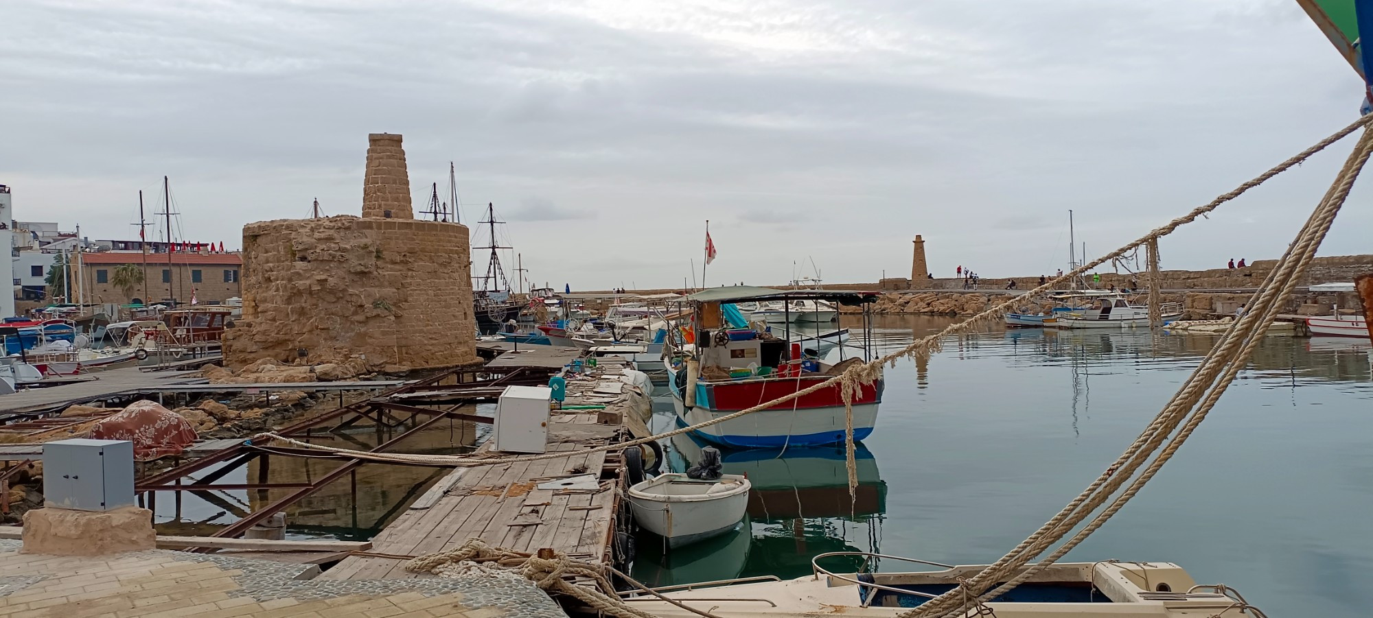 Port and castle view