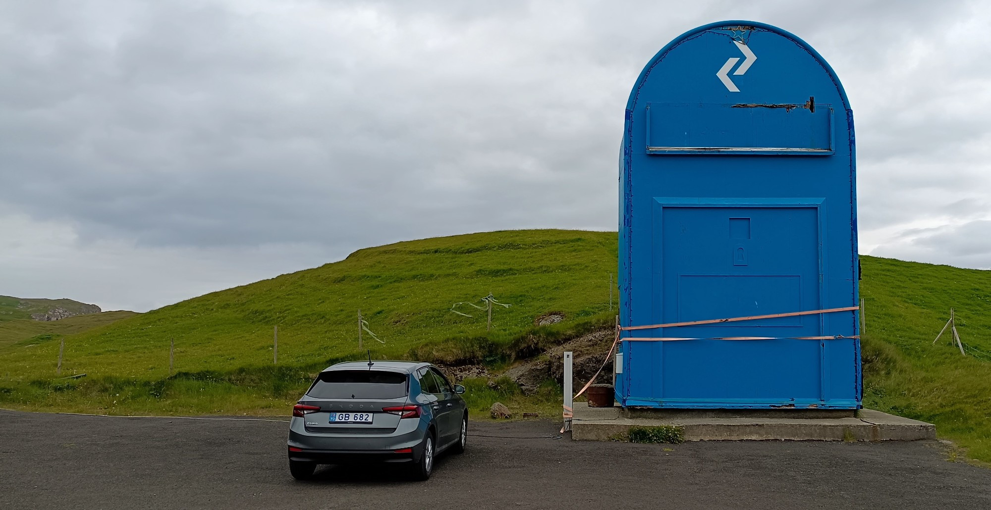 Biggest blue Mailbox, Faroe Islands