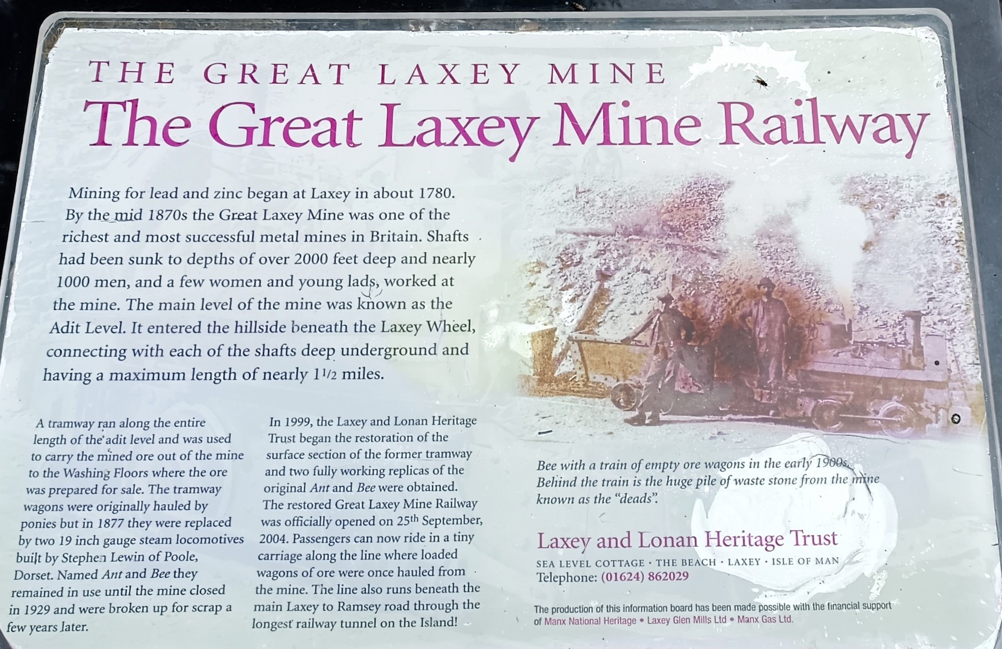 The Great Laxey Mine Railway, Isle of Man