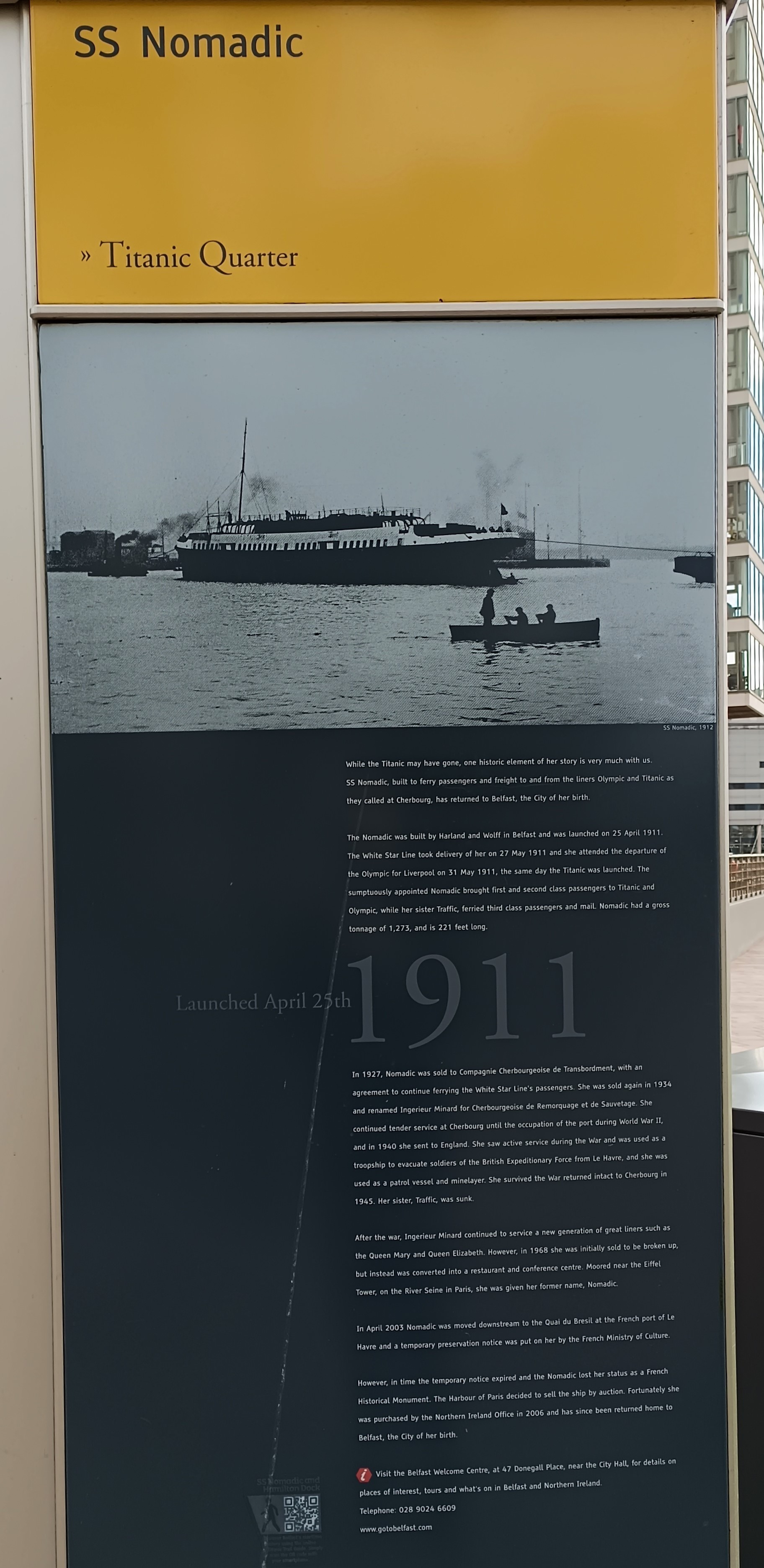 SS Nomadic, United Kingdom