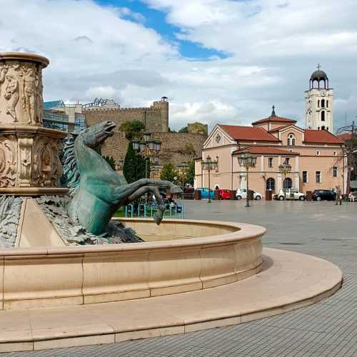 Military Horses Fountain, North Macedonia