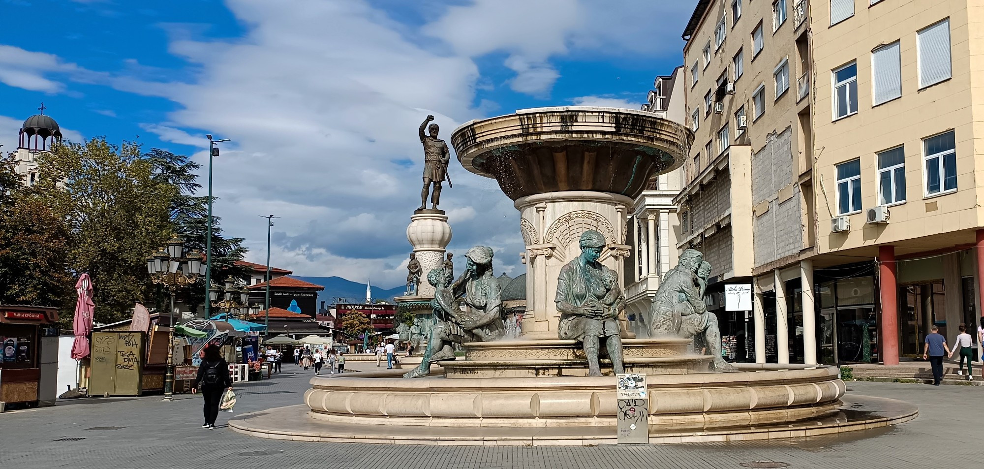 Fountain Olympia - Mother of Alexander III, North Macedonia