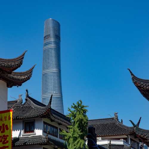 Shanghai Tower from Yu Garden