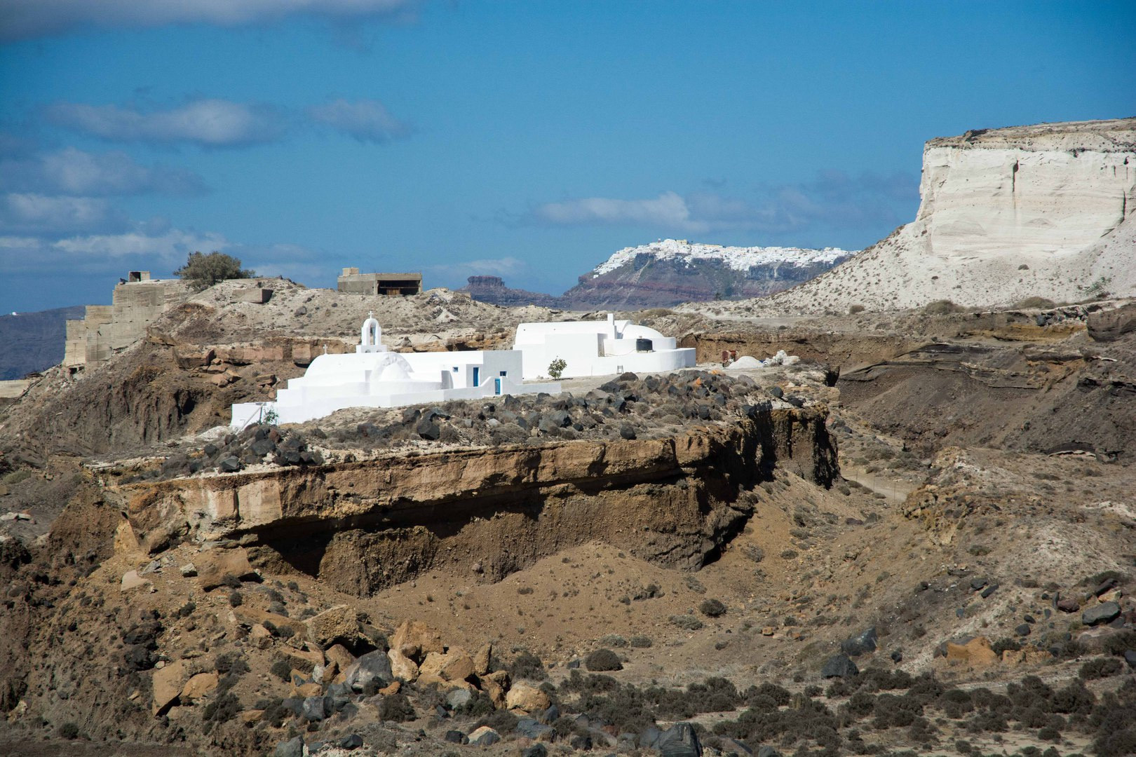 Caldera View in Megalochori, Greece