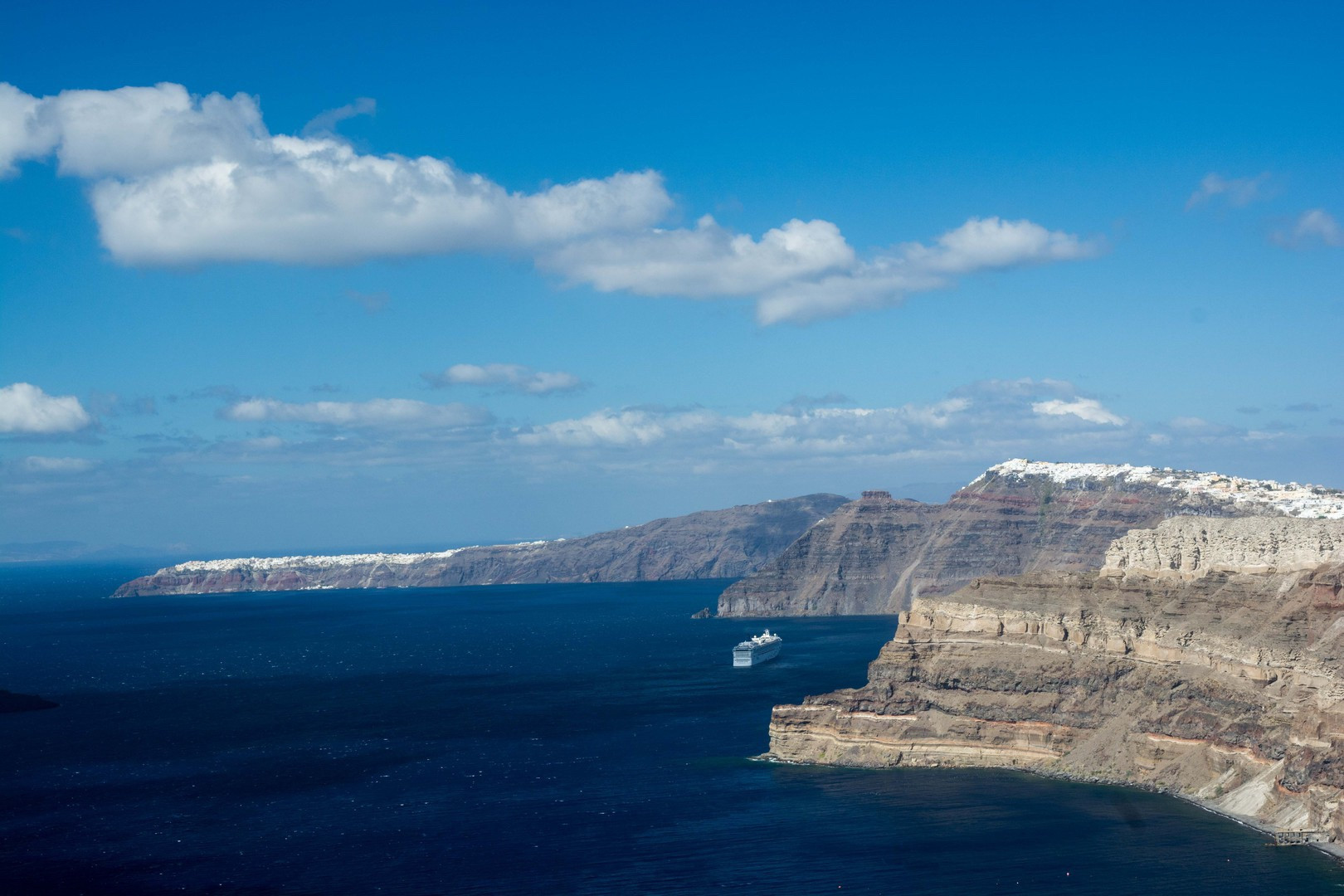 Caldera View from Megalochori, Greece