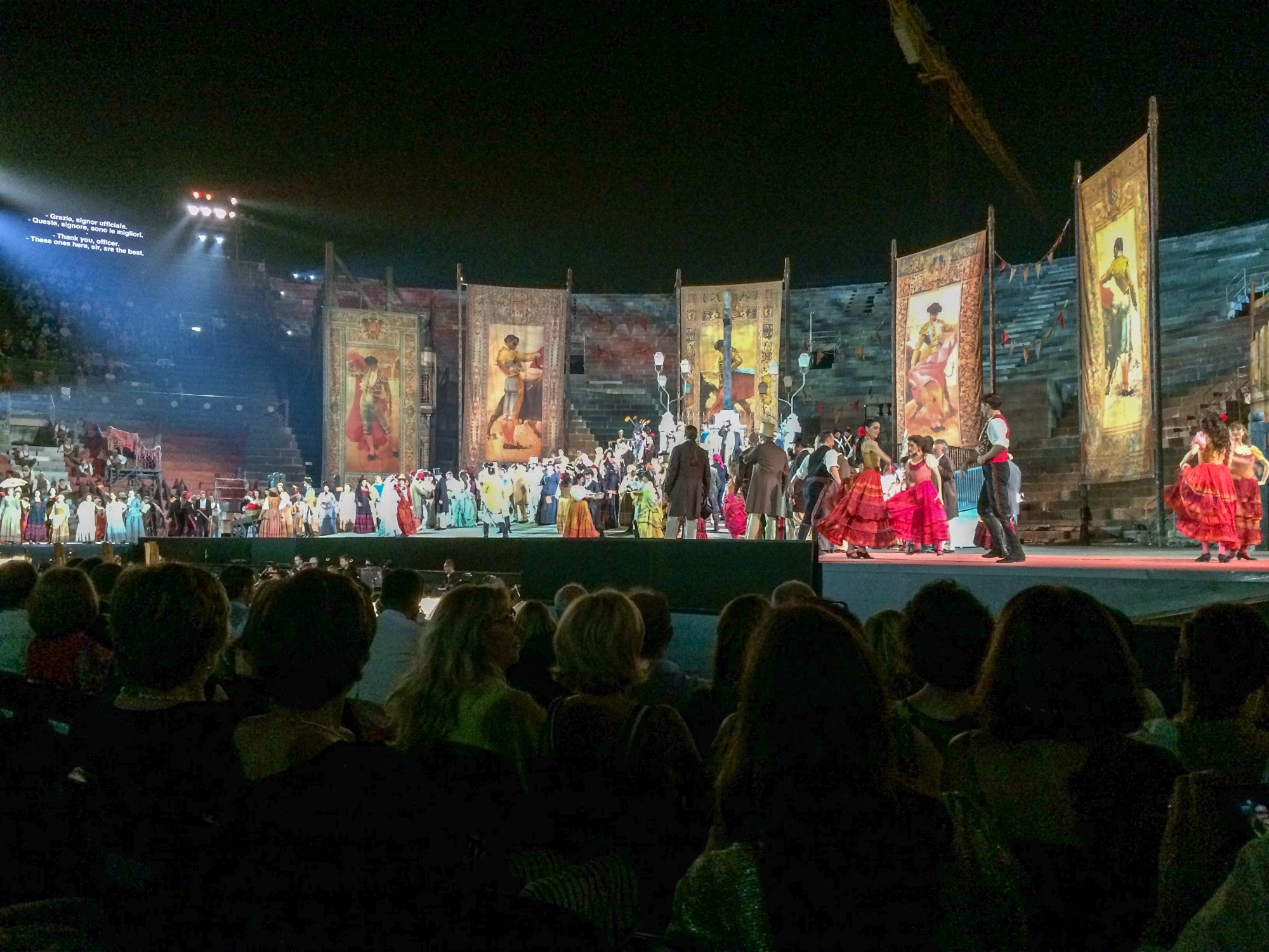 Opera Carmen in the Arena di Verona