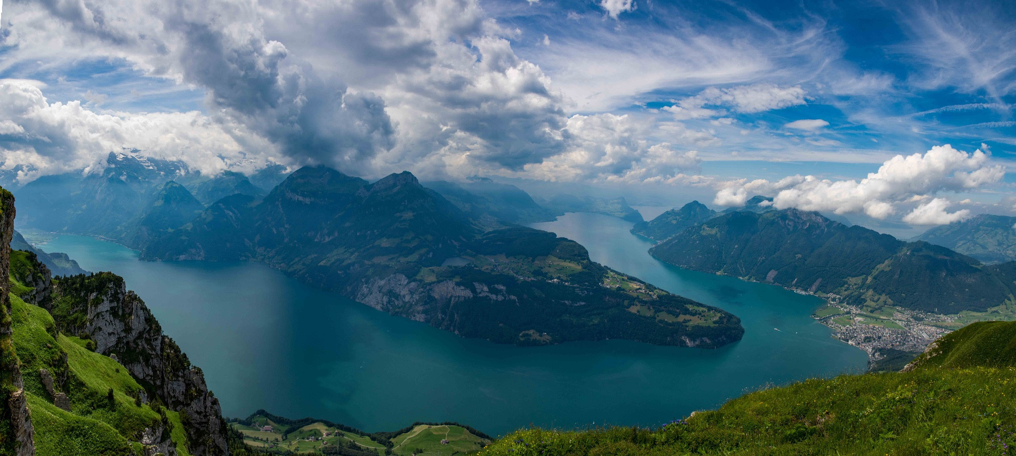 View on Lake Lucerne from Fronalpstock